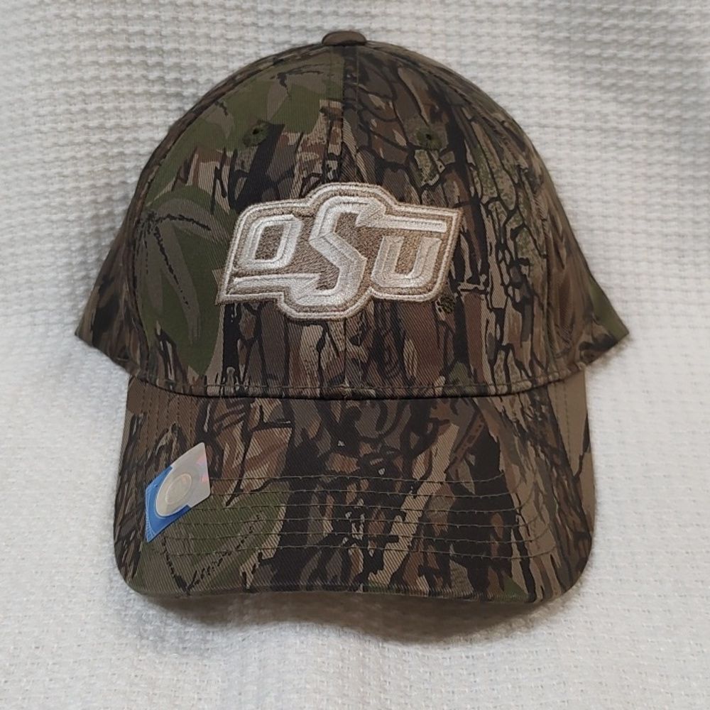 Captivating Headwear OSU Oklahoma CAMO Velcroback Hat - New
